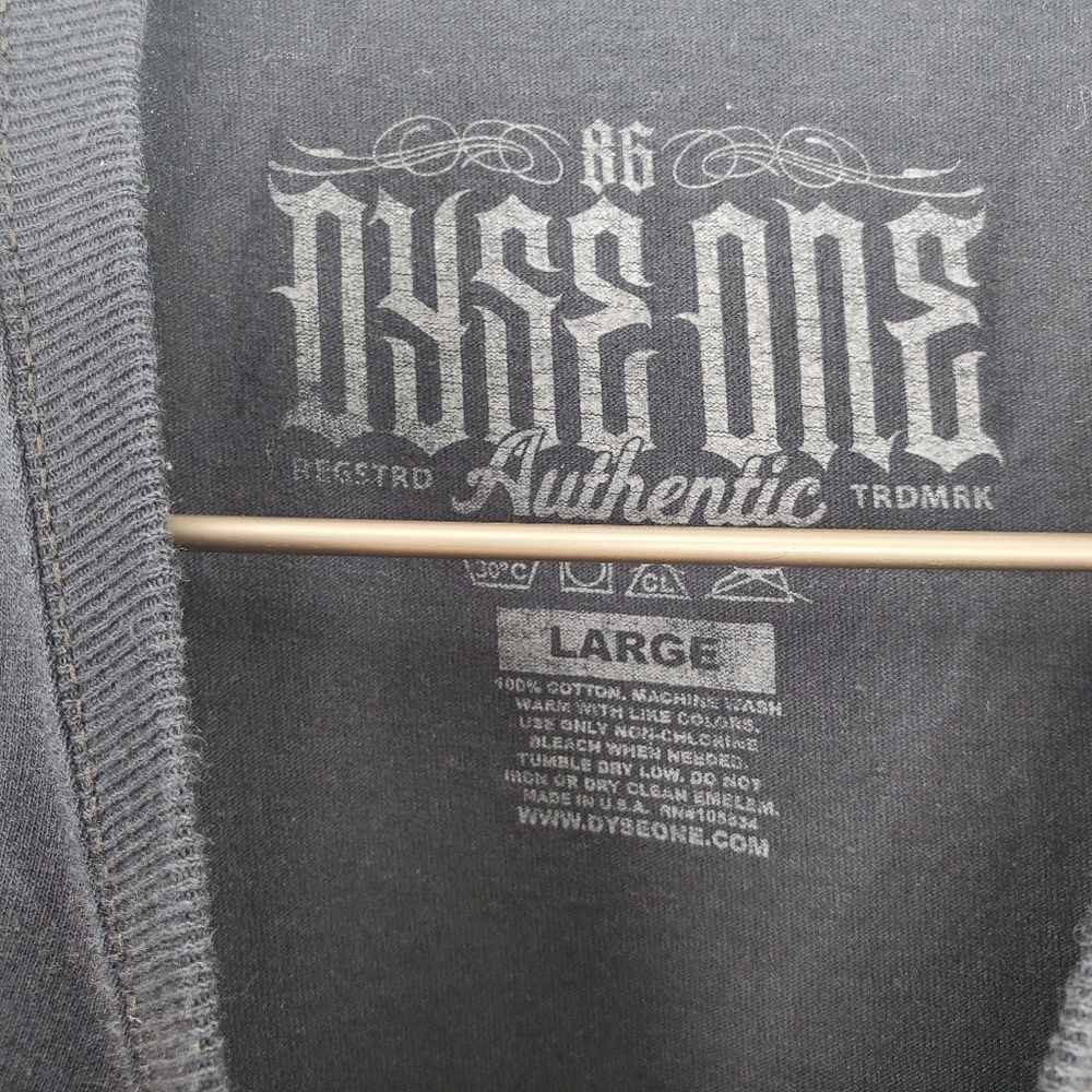 Dyse One Native American Woman Big Graphic Tee Shirt Black - Picture 5 of 5